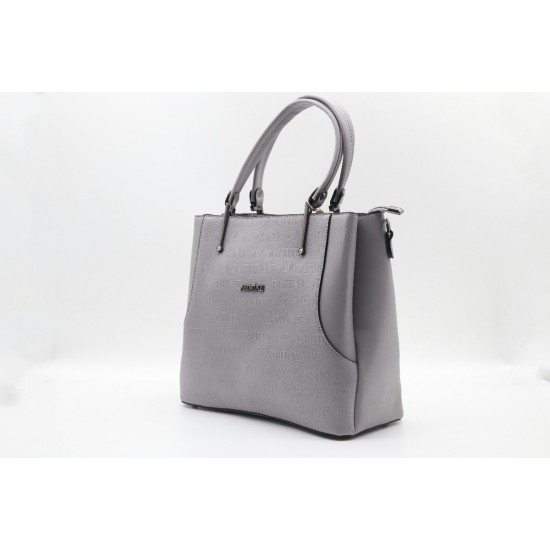 ARMİNE 208 BAYAN ÇANTA GRİ LAZER 27X37 CM
