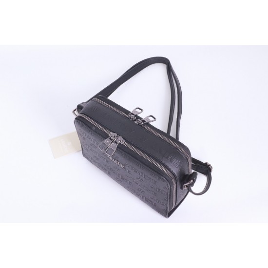 ARMİNE 228 BAYAN ÇANTA SİYAH LAZER 15X21 CM