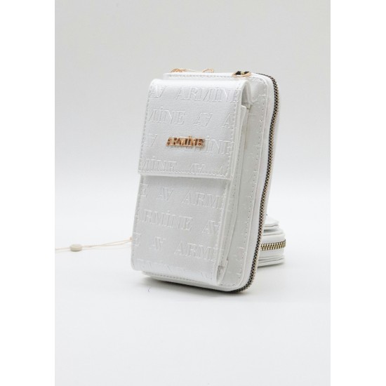 ARMİNE 265 BAYAN ÇANTA BEYAZ LAZER 19X15 CM