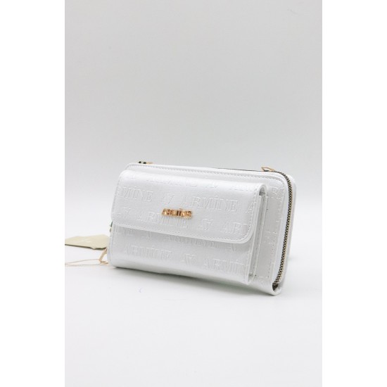 ARMİNE 268 BAYAN ÇANTA BEYAZ LAZER 12X22 CM