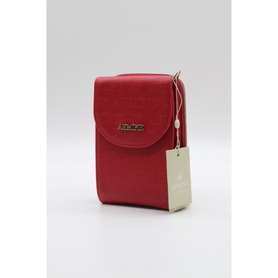 ARMİNE 320 BAYAN ÇANTA KIRMIZI LAZER 20X12 CM
