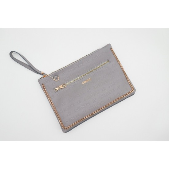 ARMİNE 326 BAYAN ÇANTA GRİ LAZER 23X32 CM