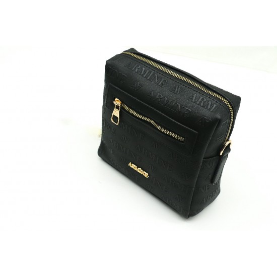ARMİNE 334 BAYAN ÇANTA SİYAH LAZER 20X25CM