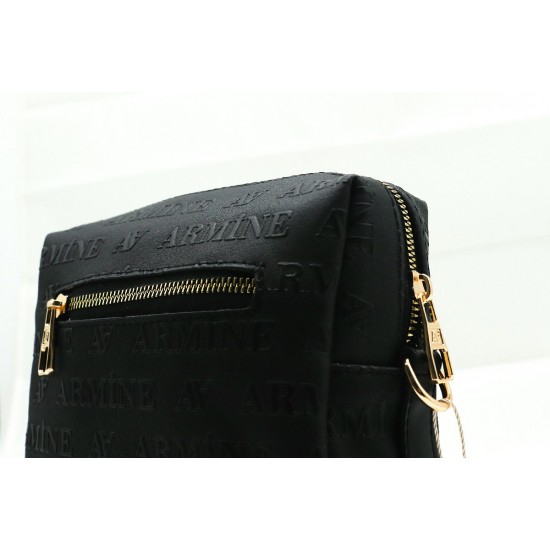 ARMİNE 334 BAYAN ÇANTA SİYAH LAZER 20X25CM