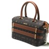 ARMİNE 338 BAYAN ÇANTA KAHVE BASKILI 28X21 CM