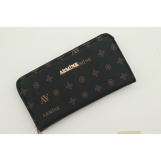 ARMİNE C 05 BAYAN ÇANTA SİYAH BASKILI 10X20 CM