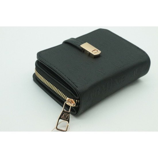 ARMİNE C01 BAYAN ÇANTA SİYAH LAZER 9X12,5 CÜZDAN