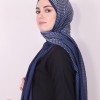 ARMİNE MODAL DESENLİ ŞAL LACİVERT 2253