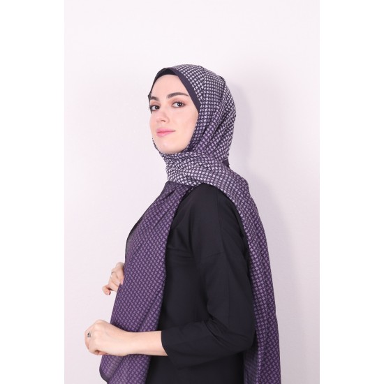 ARMİNE MODAL DESENLİ ŞAL MÜRDÜM 2253