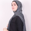ARMİNE MODAL DESENLİ ŞAL SİYAH 2253