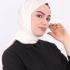 ARMİNE TREND BLUEBERRY ŞAL KIRIK BEYAZ