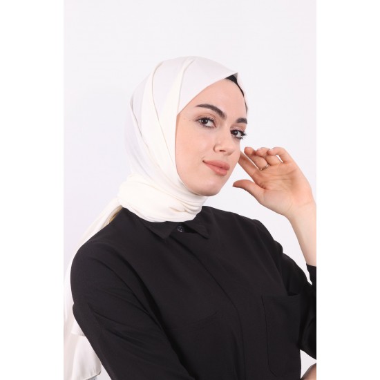 ARMİNE TREND BLUEBERRY ŞAL KIRIK BEYAZ