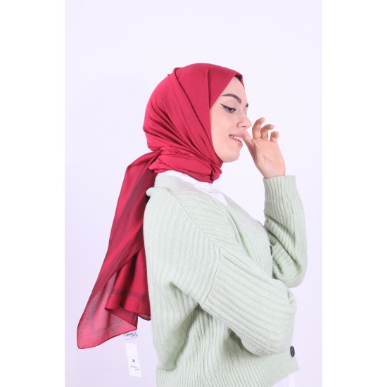 ARMİNE TREND MONOGRAM CRUSH ŞAL KIRMIZI