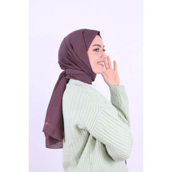ARMİNE TREND MONOGRAM CRUSH ŞAL KOYU KAHVE