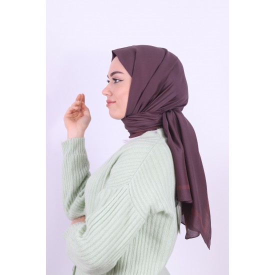 ARMİNE TREND MONOGRAM CRUSH ŞAL KOYU KAHVE