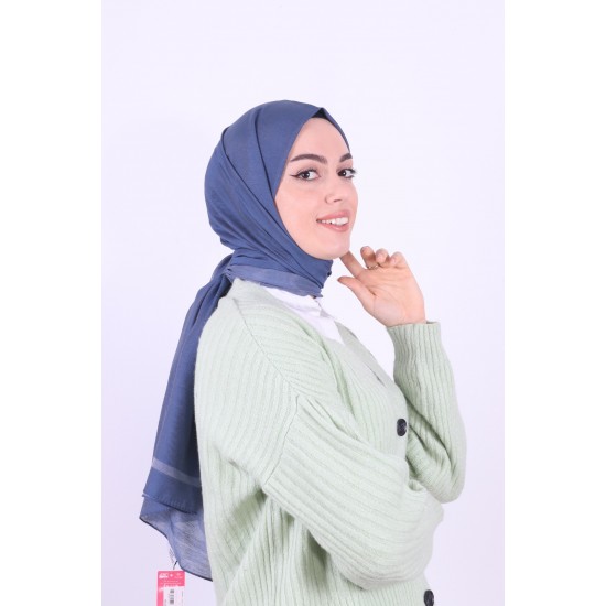 ARMİNE TREND MONOGRAM CRUSH ŞAL KOYU MAVİ