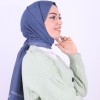 ARMİNE TREND MONOGRAM CRUSH ŞAL KOYU MAVİ