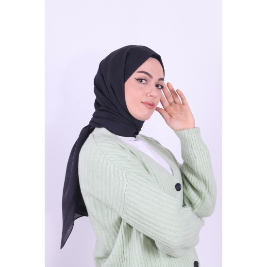ARMİNE TREND MONOGRAM CRUSH ŞAL SİYAH