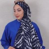 DESENLİ MEDİNE İPEĞİ ŞAL 10 LACİVERT
