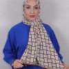 DESENLİ MEDİNE İPEĞİ ŞAL 13 SÜTLÜ KAHVE