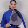 DESENLİ MEDİNE İPEĞİ ŞAL 17 KREM-SİYAH