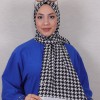 DESENLİ MEDİNE İPEĞİ ŞAL 2 BEYAZ