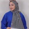 DESENLİ MEDİNE İPEĞİ ŞAL 2 BEYAZ
