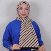 DESENLİ MEDİNE İPEĞİ ŞAL 21 SÜTLÜ KAHVE