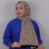 DESENLİ MEDİNE İPEĞİ ŞAL 21 SÜTLÜ KAHVE