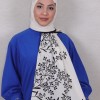 DESENLİ MEDİNE İPEĞİ ŞAL 28 BEYAZ