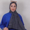DESENLİ MEDİNE İPEĞİ ŞAL 3 LACİVERT