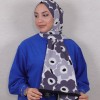 DESENLİ MEDİNE İPEĞİ ŞAL ÇİÇEK DESEN BEYAZ