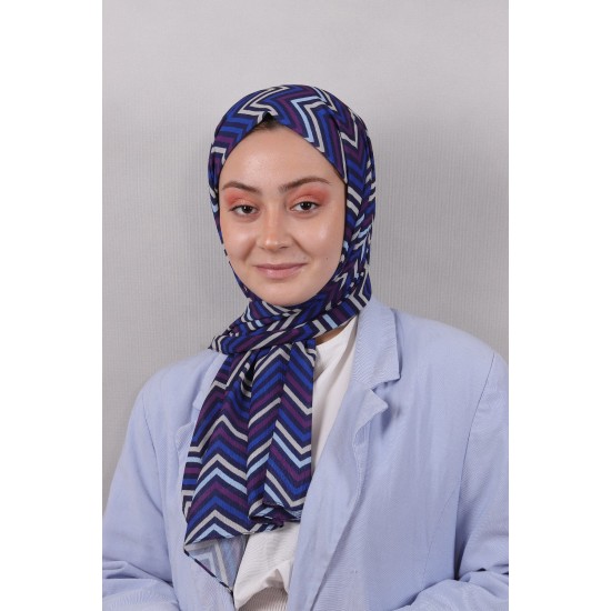 DİJİTAL ÇİZGİ DESEN YORAN ŞAL - SAKS