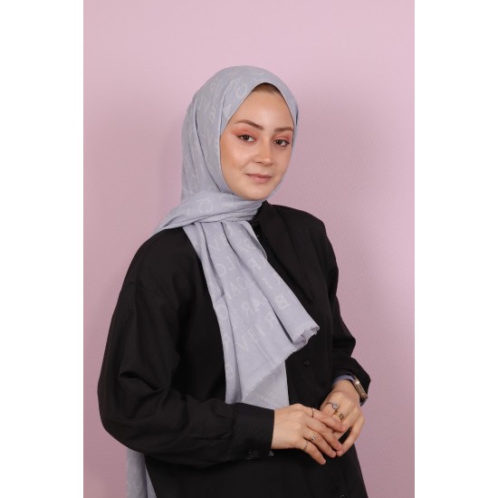 EMPROYAL BVLGARI DESEN ŞAL - BEBE MAVİ