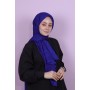 EMPROYAL BVLGARI DESEN ŞAL - SAKS MAVİ