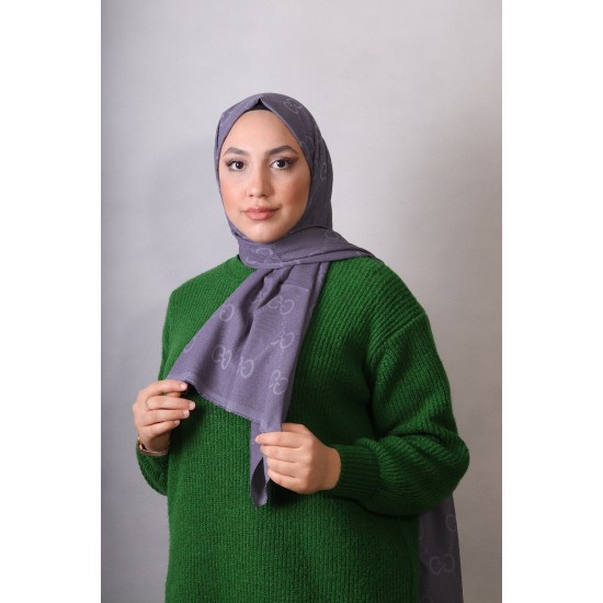 EMPROYAL G DESEN COTTON ŞAL ANTRASİT