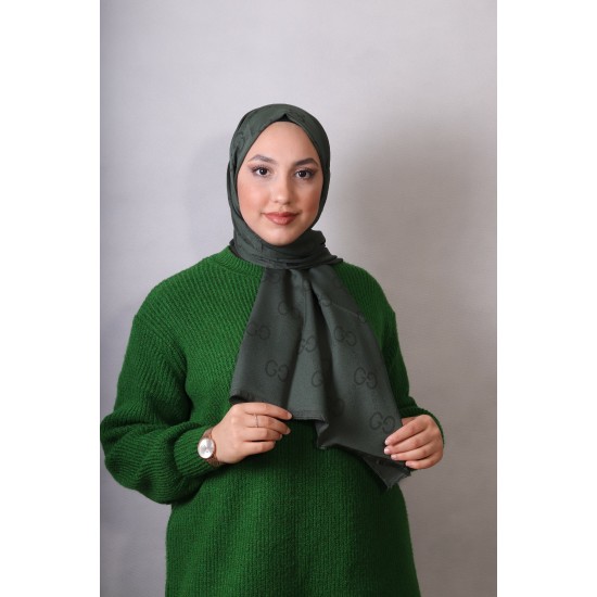 EMPROYAL G DESEN COTTON ŞAL HAKİ