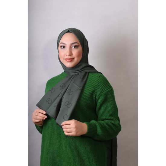 EMPROYAL G DESEN COTTON ŞAL HAKİ