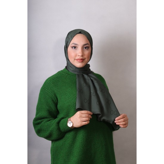 EMPROYAL G DESEN COTTON ŞAL HAKİ
