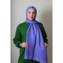 EMPROYAL SİENA KAZ AYAĞI ŞAL GECE MAVİ