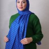 EMPROYAL SİENA KAZ AYAĞI ŞAL SAKS MAVİ