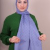 EMPROYAL SİENA LOGO DESEN ŞAL PASTEL MAVİ