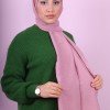 EMPROYAL SOF İPEK LEOPAR DESEN ŞAL AÇIK PEMBE