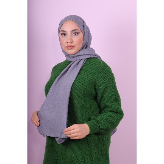 EMPROYAL SOF İPEK LEOPAR DESEN ŞAL ANTRASİT