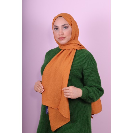 EMPROYAL SOF İPEK LEOPAR DESEN ŞAL CAMEL