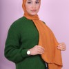 EMPROYAL SOF İPEK LEOPAR DESEN ŞAL CAMEL
