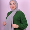 EMPROYAL SOF İPEK LEOPAR DESEN ŞAL FÜME