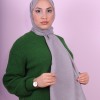 EMPROYAL SOF İPEK LEOPAR DESEN ŞAL FÜME