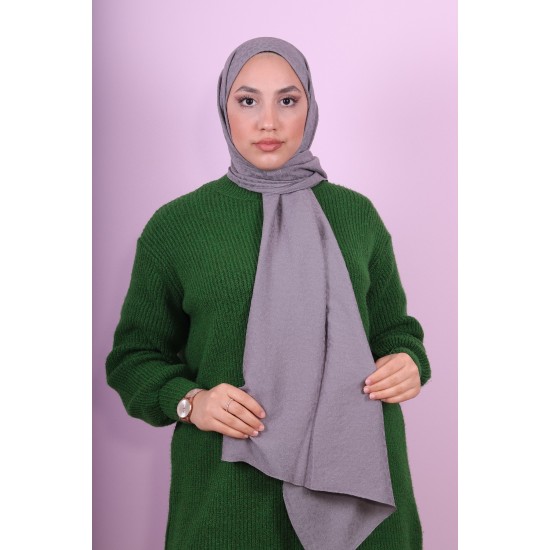 EMPROYAL SOF İPEK LEOPAR DESEN ŞAL GRİ