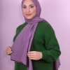 EMPROYAL SOF İPEK LEOPAR DESEN ŞAL KOYU LİLA